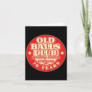 70. Geburtstag Bowling Alte Belle Club 70 Jahre St Karte