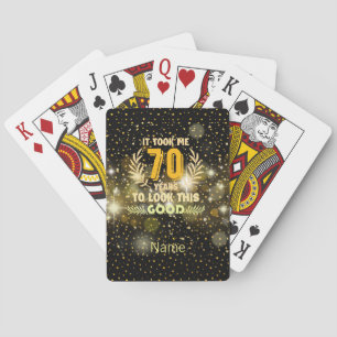 70. Geburtstag brauchte ich 70 Jahre, um so gut au Spielkarten