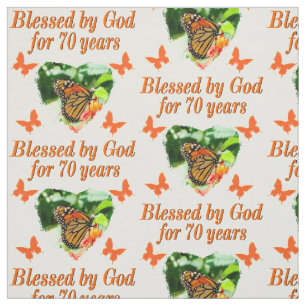 70. GEBURTSTAG BUTTERFLY FOTO DESIGN STOFF