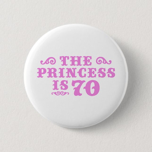 70. Geburtstag Button (Vorderseite)