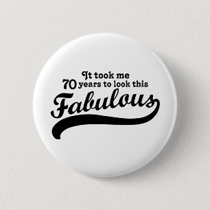 70. Geburtstag Button