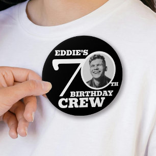 70. Geburtstag Crew benutzerdefiniertes Foto und N Button