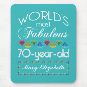 70. Geburtstag die meisten fabelhaften bunten Mousepad