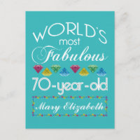 70. Geburtstag Die prächtigsten farbenfrohen Edels