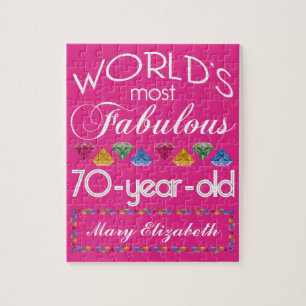 70. Geburtstag Die prächtigsten farbenfrohen Edels Puzzle