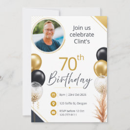 70. Geburtstag Einladung
