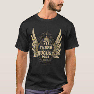 70. Geburtstag einzigartig seit August 1954 T-Shirt