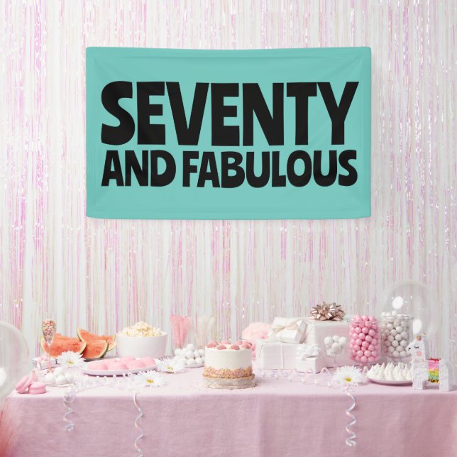 70. GEBURTSTAG FABULOUS PARTY BANNER (Party)