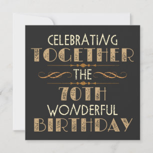 70. Geburtstag feiern Save The Date
