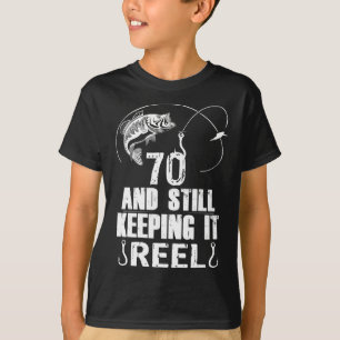 70. Geburtstag Fischfang 70 Jahre altes Geschenk f T-Shirt