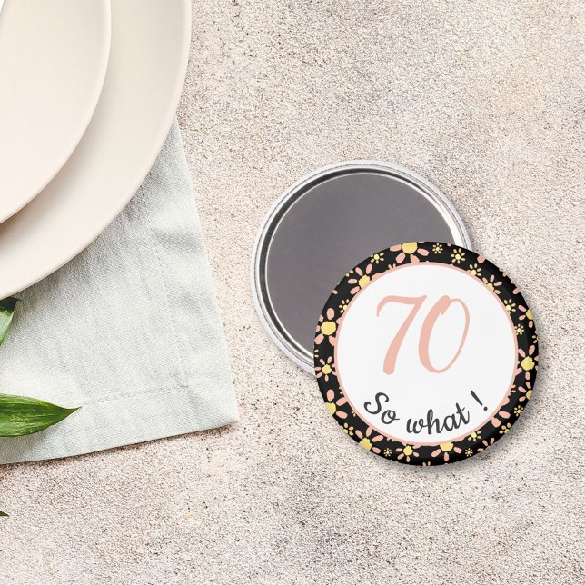 70. Geburtstag Funny 70 so was Motivierend Magnet (Von Creator hochgeladen)