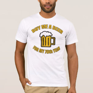 70. Geburtstag Funny Beer T-Shirt