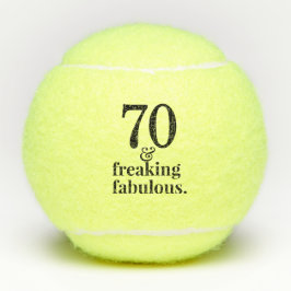 70. Geburtstag Funny & Fab Custom Age Motivierend Tennisbälle