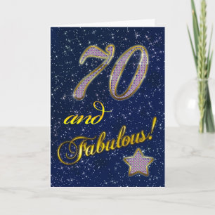 70. Geburtstag für jemanden Fabulous Karte