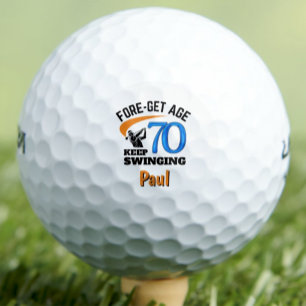 70. Geburtstag für Vater im Recht - Klassik 70 Jah Golfball