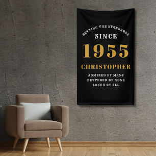 70. Geburtstag Geboren 1955 Namen hinzufügen Schwa Banner