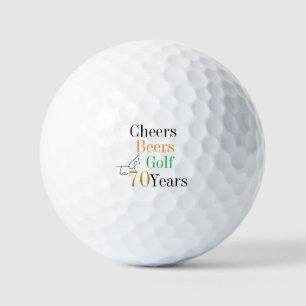70. Geburtstag Golf Cheers and Biere Golfball