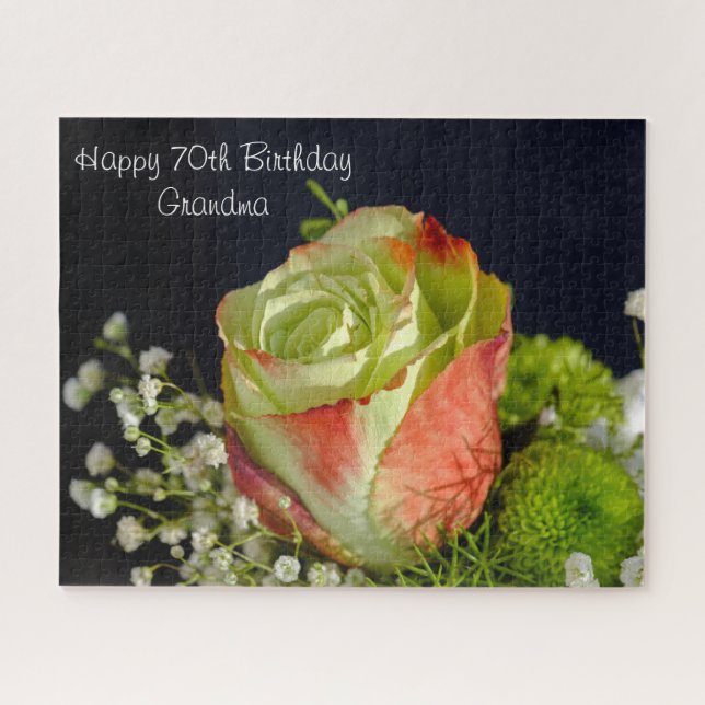 70. Geburtstag Granny Puzzle (Horizontal)