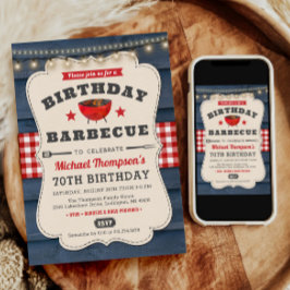 70. Geburtstag GRILLEN Summer Barbecue Party Einladung