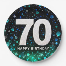 70. Geburtstag grüner Ton