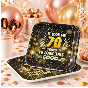 70. Geburtstag hat mich 70 Jahre gekostet, um so g Pappteller