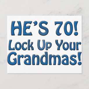 70. Geburtstag Karte