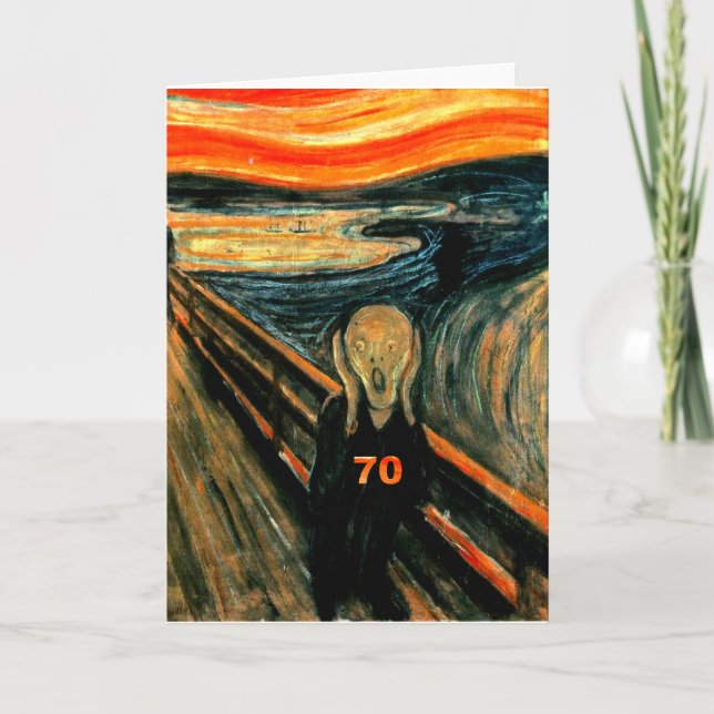 70. Geburtstag Karte (Vorderseite)