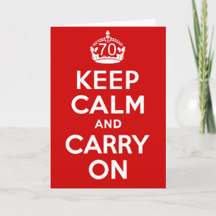 70. Geburtstag Karte