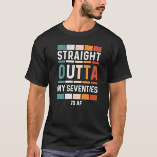70. Geburtstag Lustige Vintage T-Shirts Straight O
