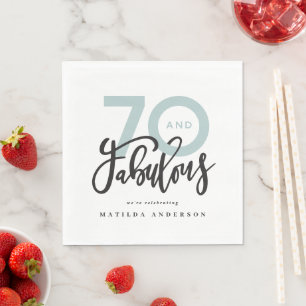 70. Geburtstag macht 70 aussehen gut modern Serviette