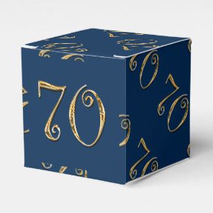 70. Geburtstag   MÄNNER ' s-Blaugold Geschenkschachtel