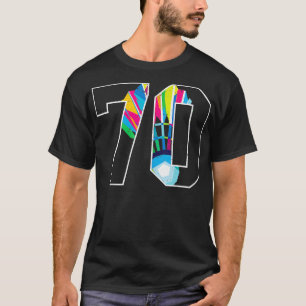 70. Geburtstag Men Badminton Player Badminton 70 Y T-Shirt