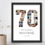 70. Geburtstag Nr. 70 Custom Foto Collage Poster<br><div class="desc">Feiern Sie 70. Geburtstag mit dieser personalisierten Zahl 70 Foto Collage Poster. Dieses individuell gestaltbare Geschenk eignet sich auch für Hochzeitsfeiern. Es ist eine großartige Möglichkeit, wertvolle Erinnerungen aus Ihrer Hochzeit und Ihrem verheirateten Leben zu zeigen. Das Poster enthält eine Collage von Fotos, die diese besonderen Momente erfassen, und kann...</div>