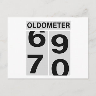 70. Geburtstag Oldometer Postkarte