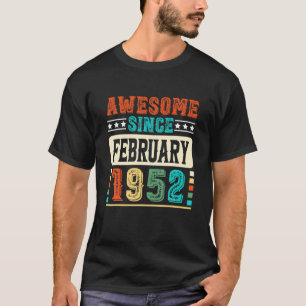 70. Geburtstag Phantastisch seit Februar 1952 70 J T-Shirt