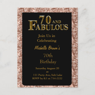 70. Geburtstag Postkarte