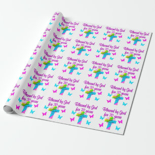 70. GEBURTSTAG PRAYER GESCHENKPAPIER