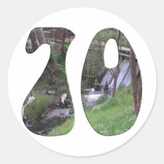 70. Geburtstag Runder Aufkleber