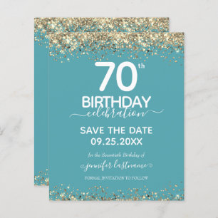 70. Geburtstag Save the Date Einladung