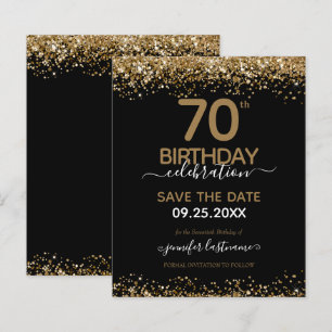 70. Geburtstag Save the Date Einladung