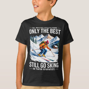 70. Geburtstag Skifahrer Mann alter Skiliebhaber S T-Shirt