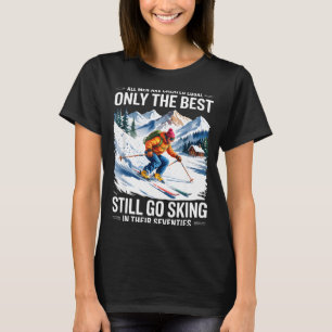 70. Geburtstag Skifahrer Mann alter Skiliebhaber S T-Shirt