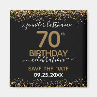 70. Geburtstag Speichern Sie das Datum-Magnet