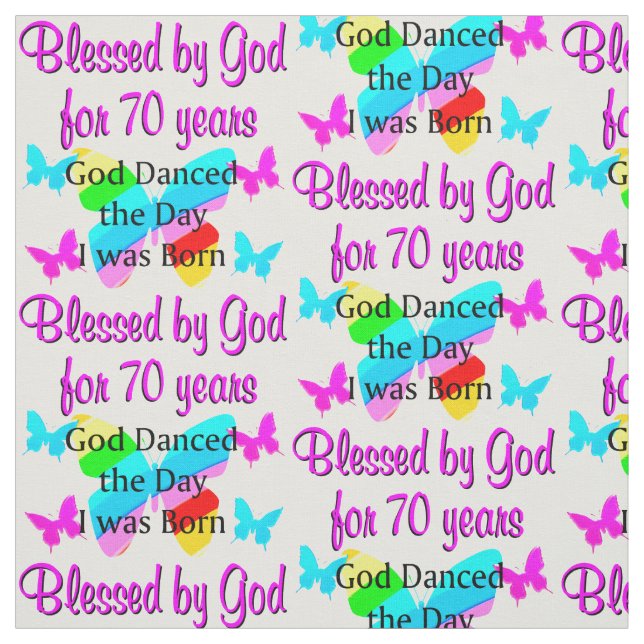 70. GEBURTSTAG STOFF (Muster)