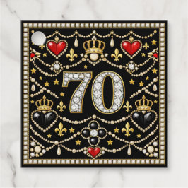 70. Geburtstag Tudor-inspirierter Schmuck Geschenk Geschenkanhänger