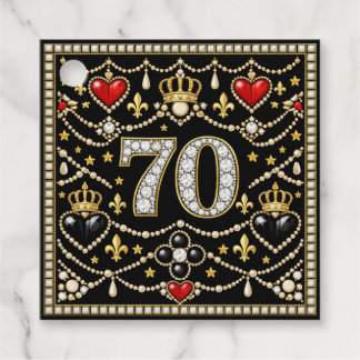 70. Geburtstag Tudor-inspirierter Schmuck Geschenk Geschenkanhänger