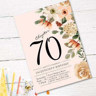 70. Geburtstag Vintag Einladung