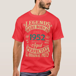 70. Geburtstag Vintage Legenden Geboren 1952 70 Ja T-Shirt