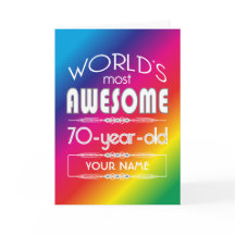 70. Geburtstag Welten Beste Fabelous Regenbogen