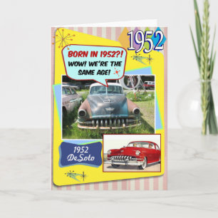 70. Geburtstag! Wow, genauso alt wie dieser Chevy Karte